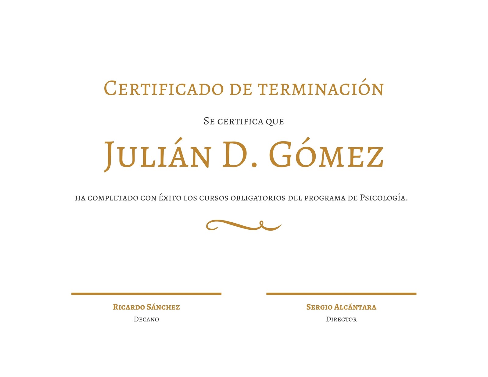 Diploma Universitario Certificado