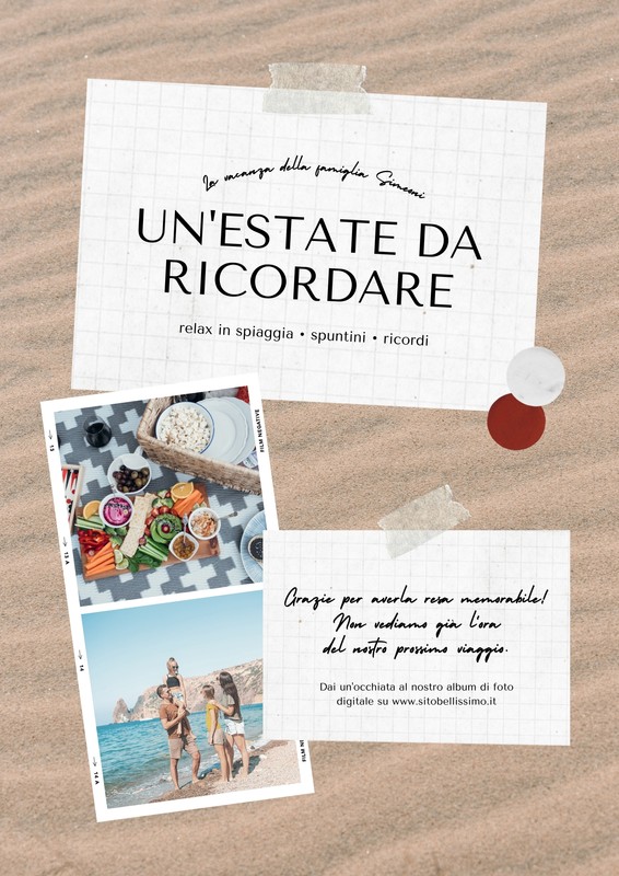 Modelli di poster a tema mare e spiaggia da personalizzare