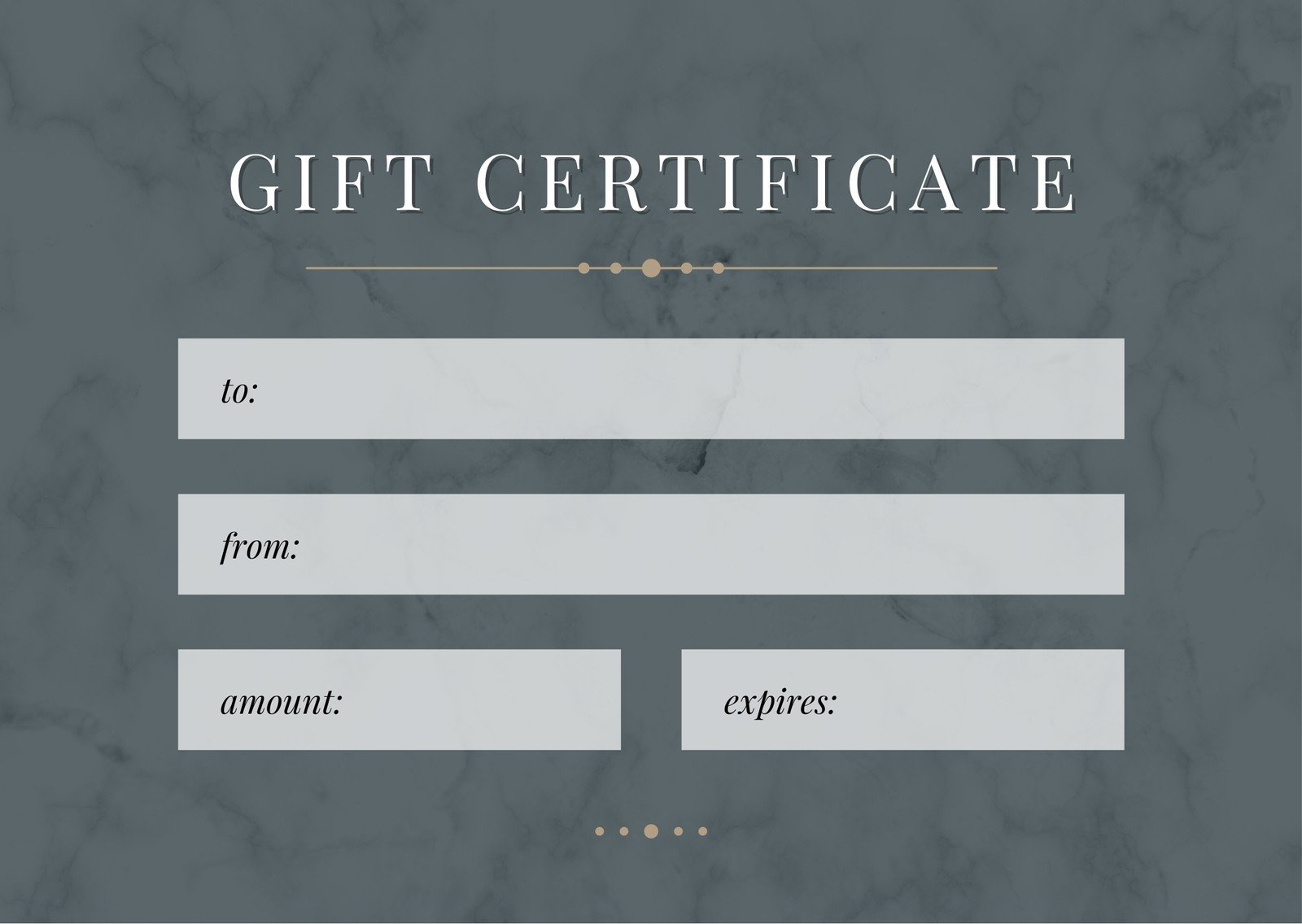 Free, printable gift certificate templates to customize  Canva Inside Printable Gift Certificates Templates Free