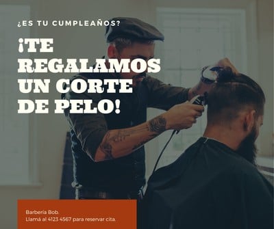 GENERICO Capa Peluqueria Barbero barberia Corte De Pelo Diseño Rojo