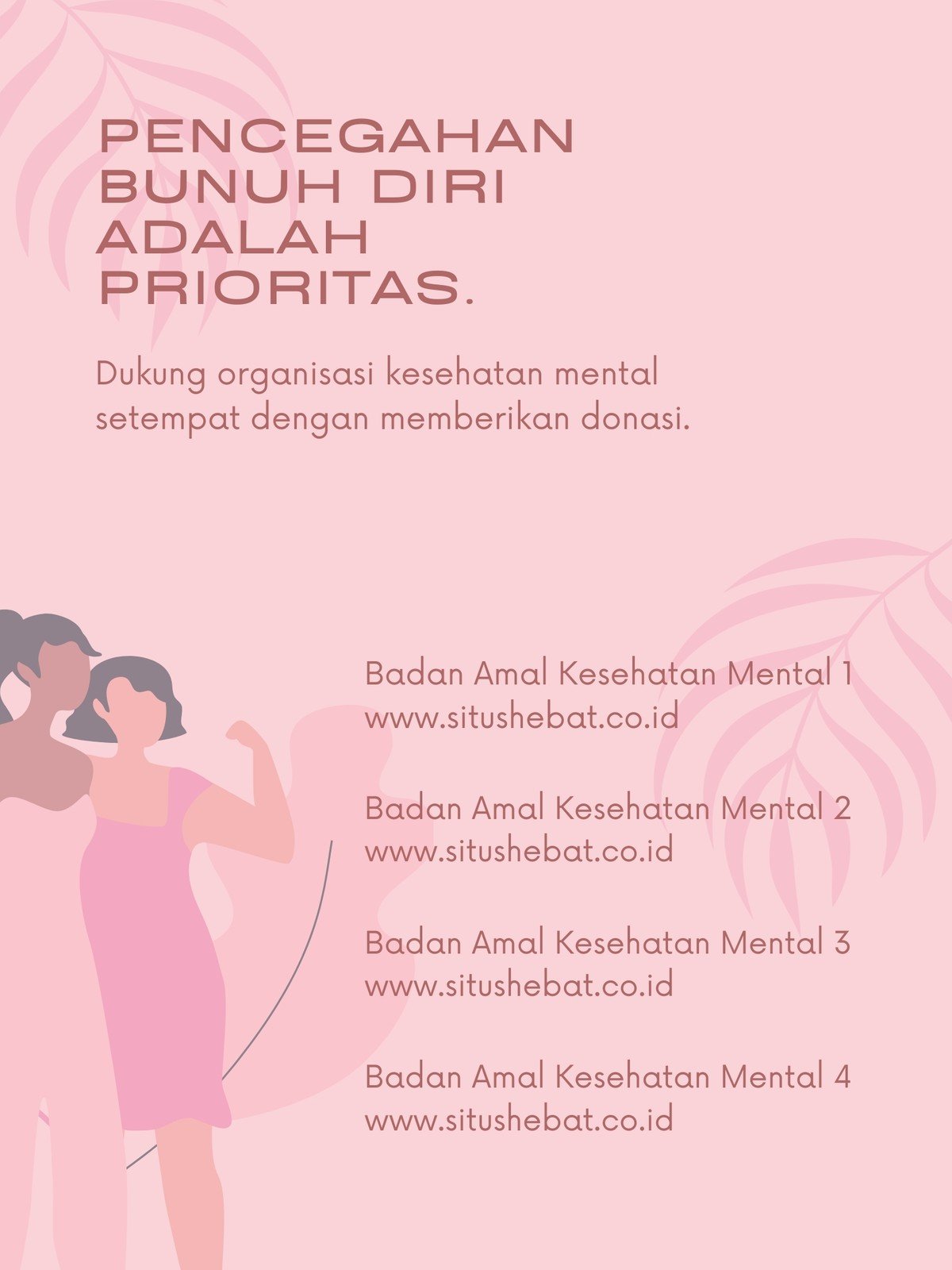 Pilih Poster Kesehatan Mental Gratis Canva