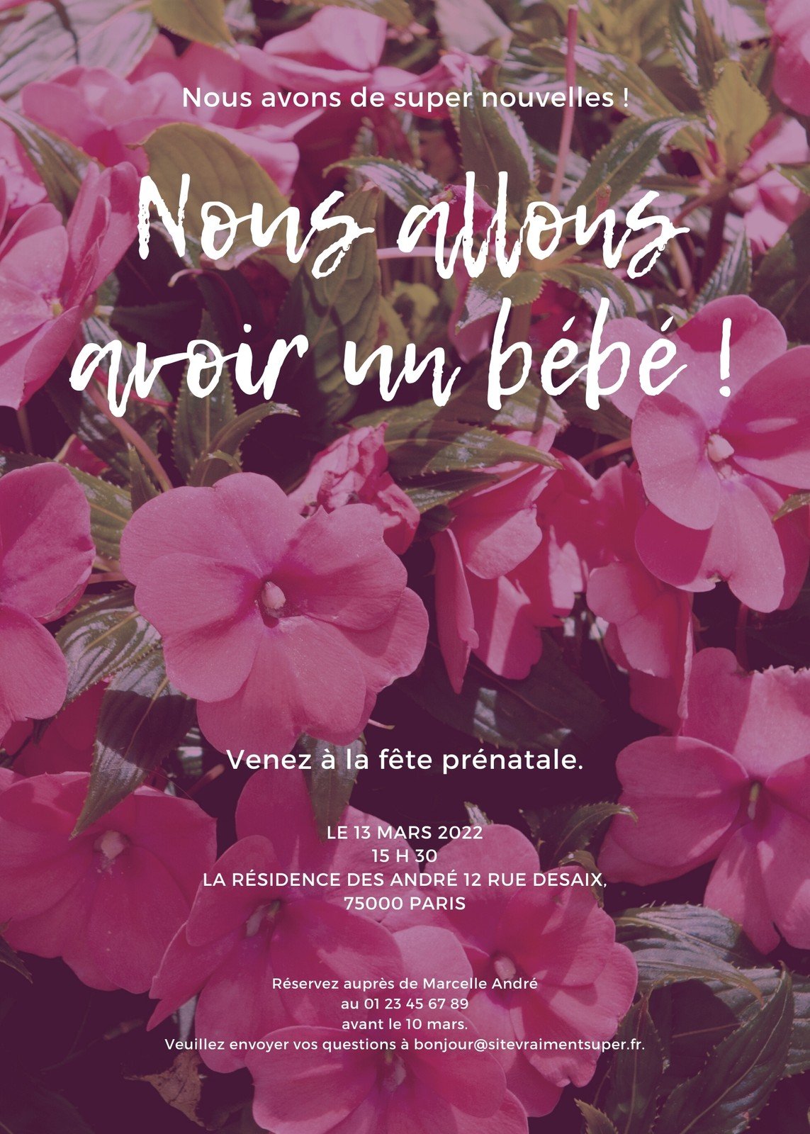 Faire-part de naissance personnalisés & gratuits - Canva