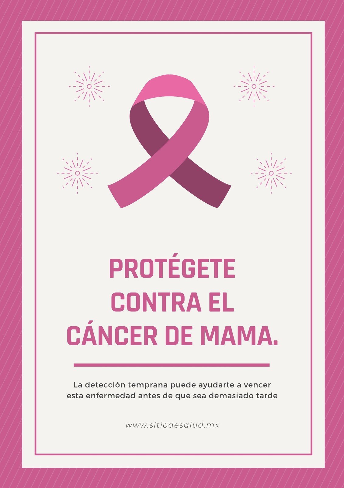 Plantillas para carteles sobre el cáncer de mama | Canva
