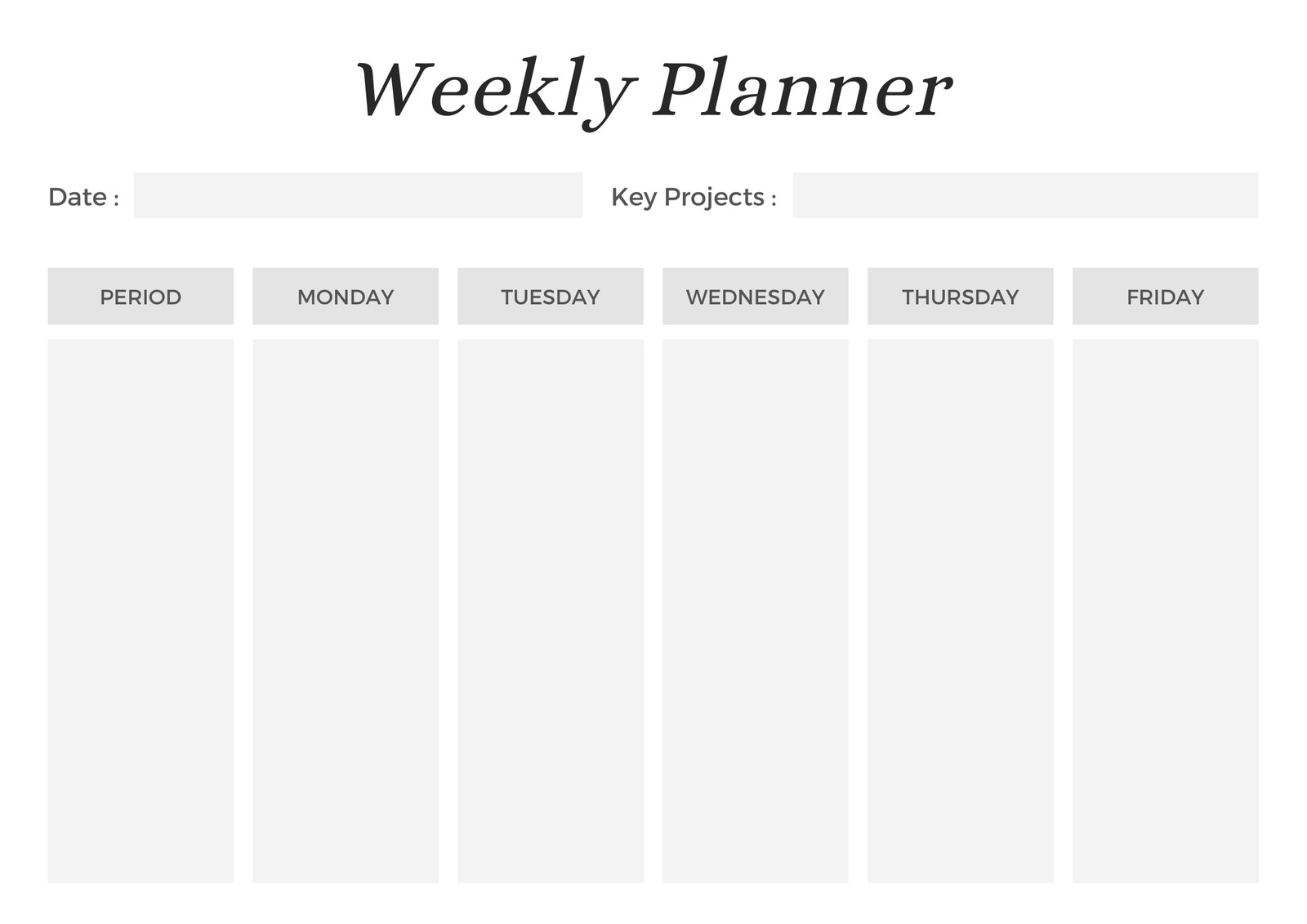 Page 2 - Free printable class schedule templates to customize | Canva