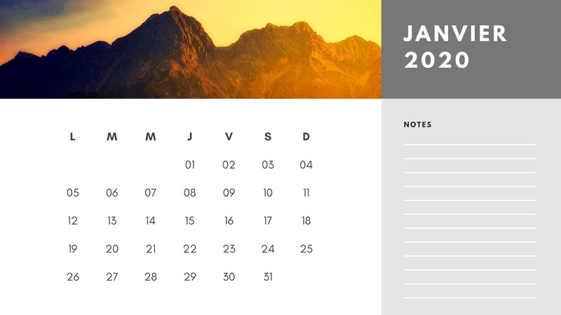 Calendriers photos : les plus beaux modèles du web | Canva