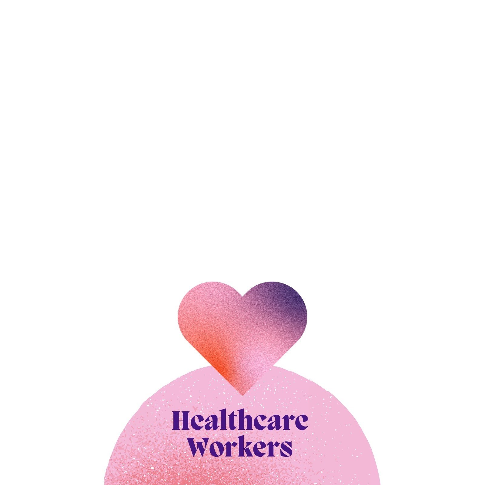 Pink and Purple Heart Health Facebook Profile Frame