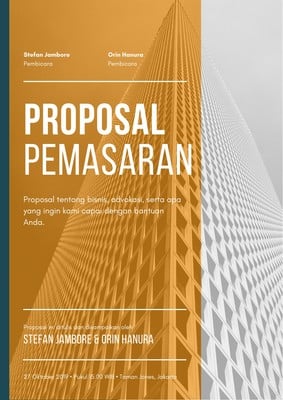 Gunakan Contoh Proposal Online, Gratis - Canva