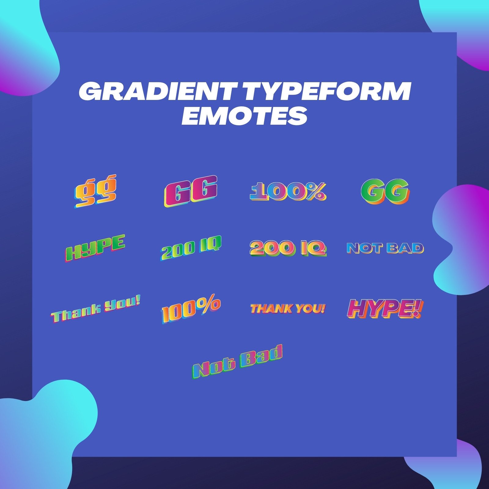 Colorful Gradient Typeform Emote