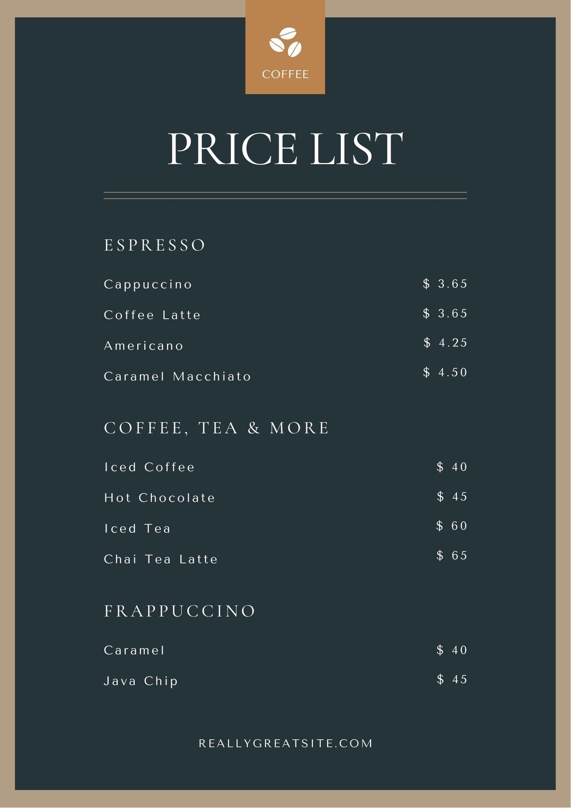 Free Customizable Delectable Cafe Menu Templates Canva