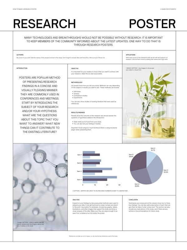 canva research poster template