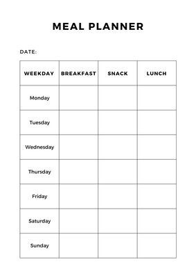 Page 5 - Free printable meal planner templates to edit online | Canva