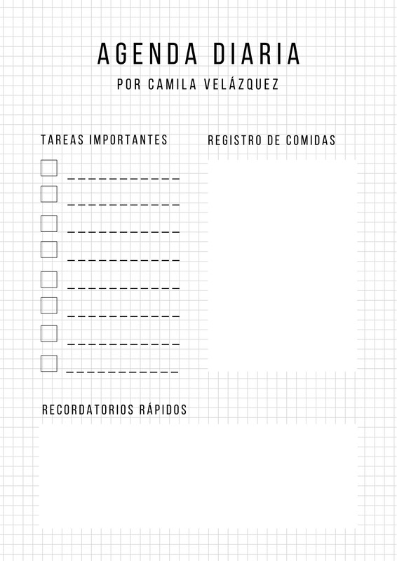 Plantillas De Agendas Diarias Gratis Para Editar Canva