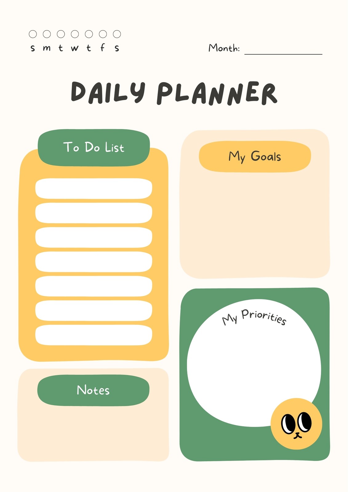 Page 3 - Free daily planner templates to customize | Canva