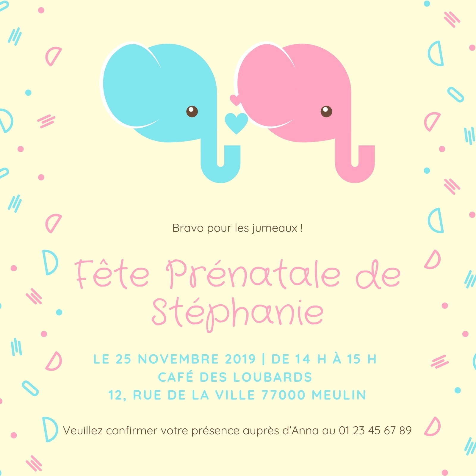 Invitation A Une Baby Shower Superbes Modeles Gratuits Canva