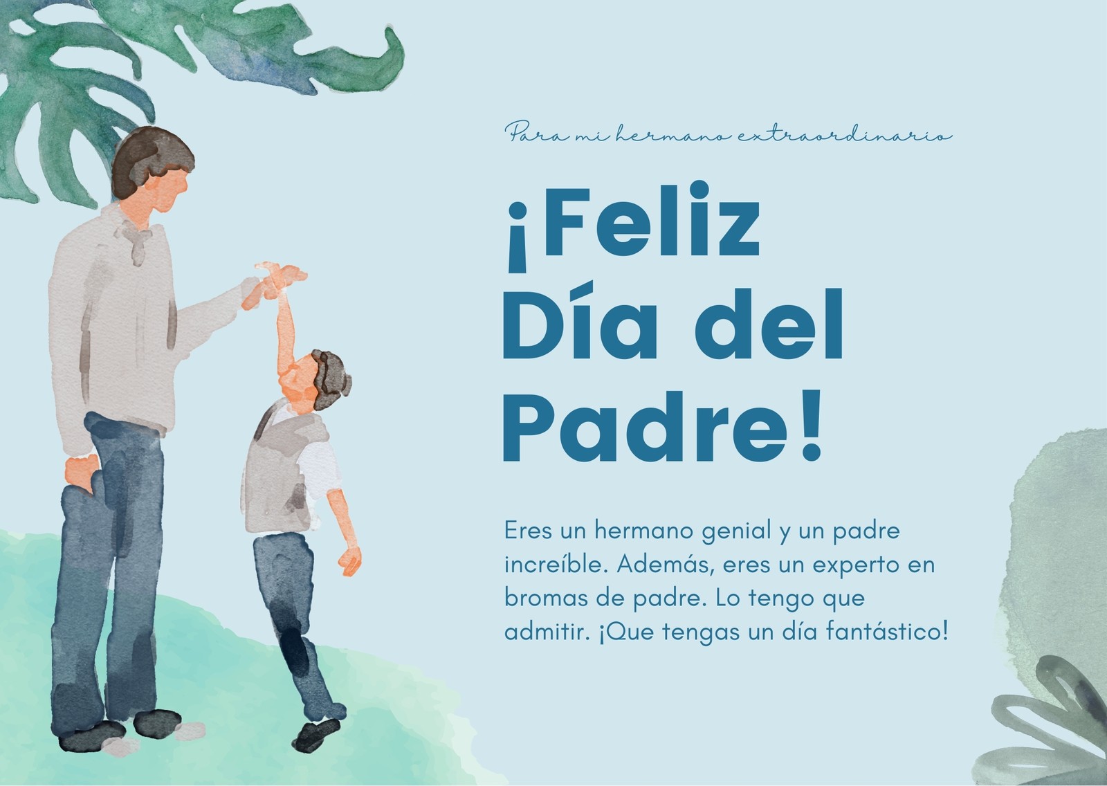 Plantillas para tarjetas del Día del Padre gratis | Canva