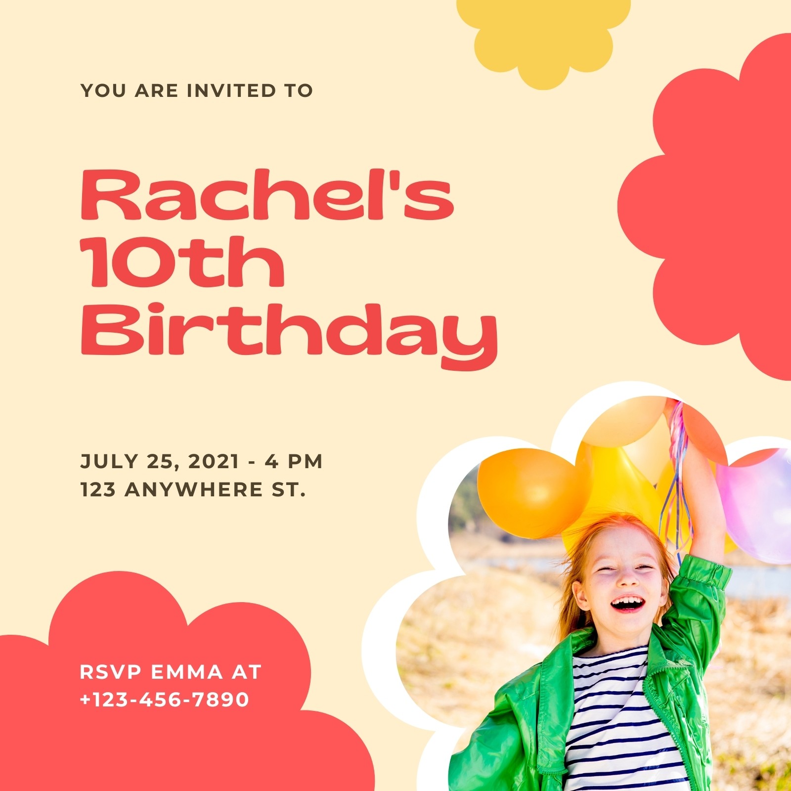 Download Free And Printable Birthday Invitation Templates Canva