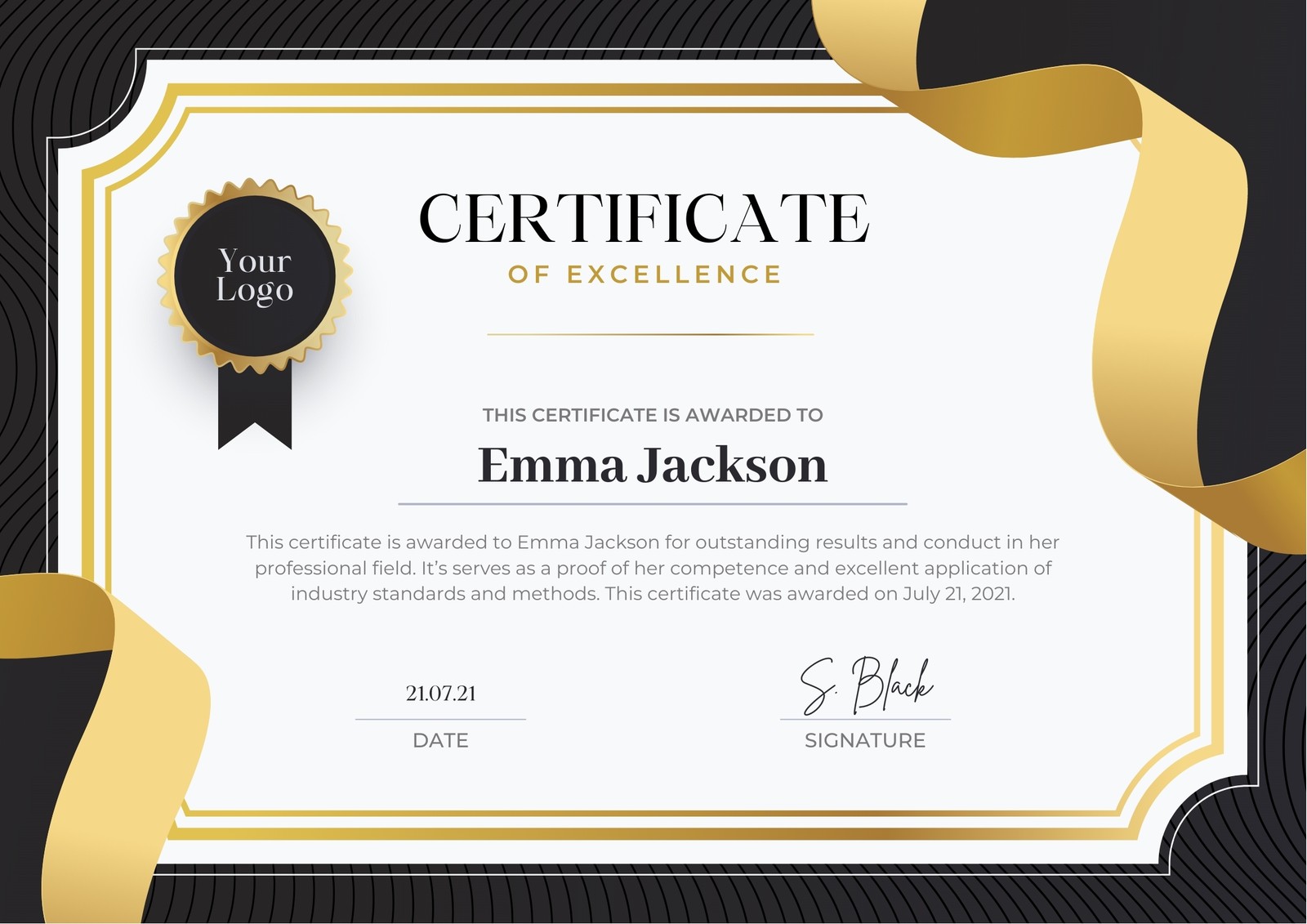 Free, printable, and customizable certificate templates  Canva With Award Certificate Design Template