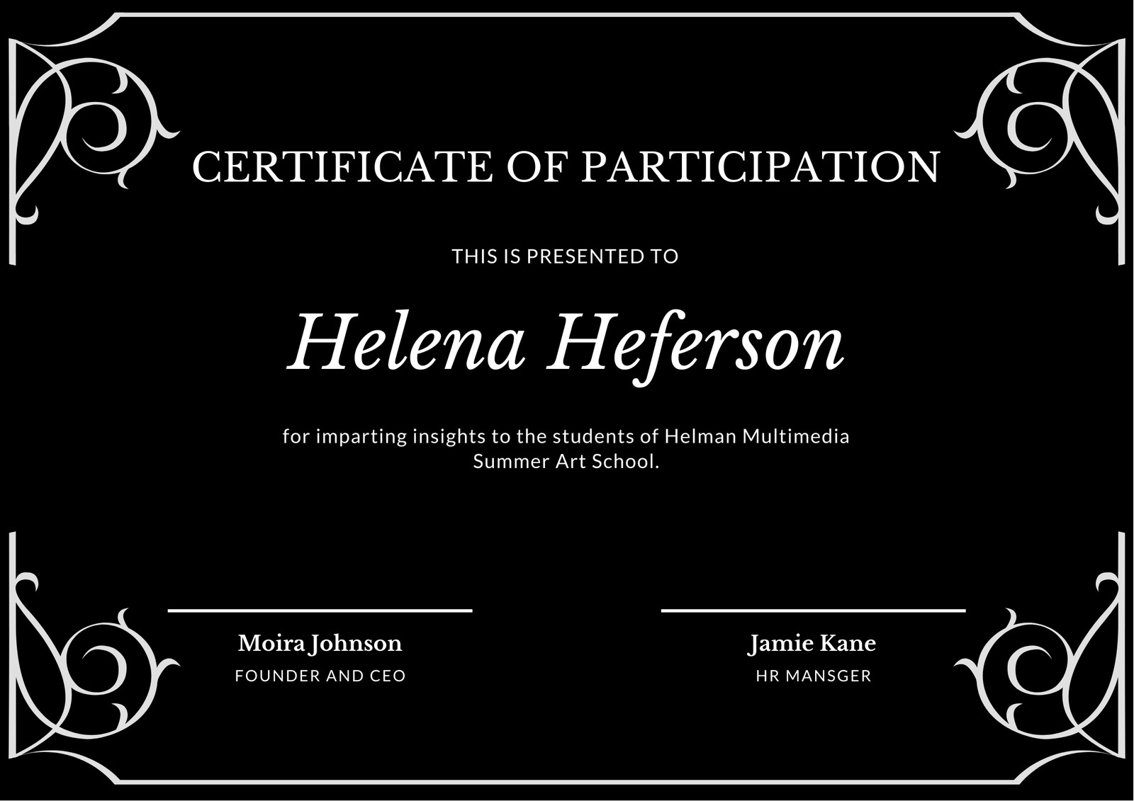 Free, printable custom participation certificate templates  Canva Throughout Free Templates For Certificates Of Participation