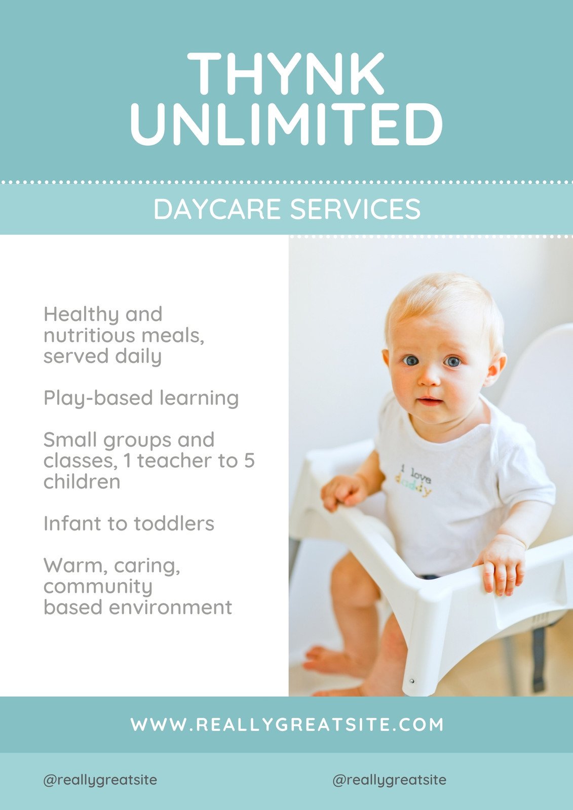 Free custom printable daycare flyer templates  Canva Regarding Daycare Flyer Templates Free