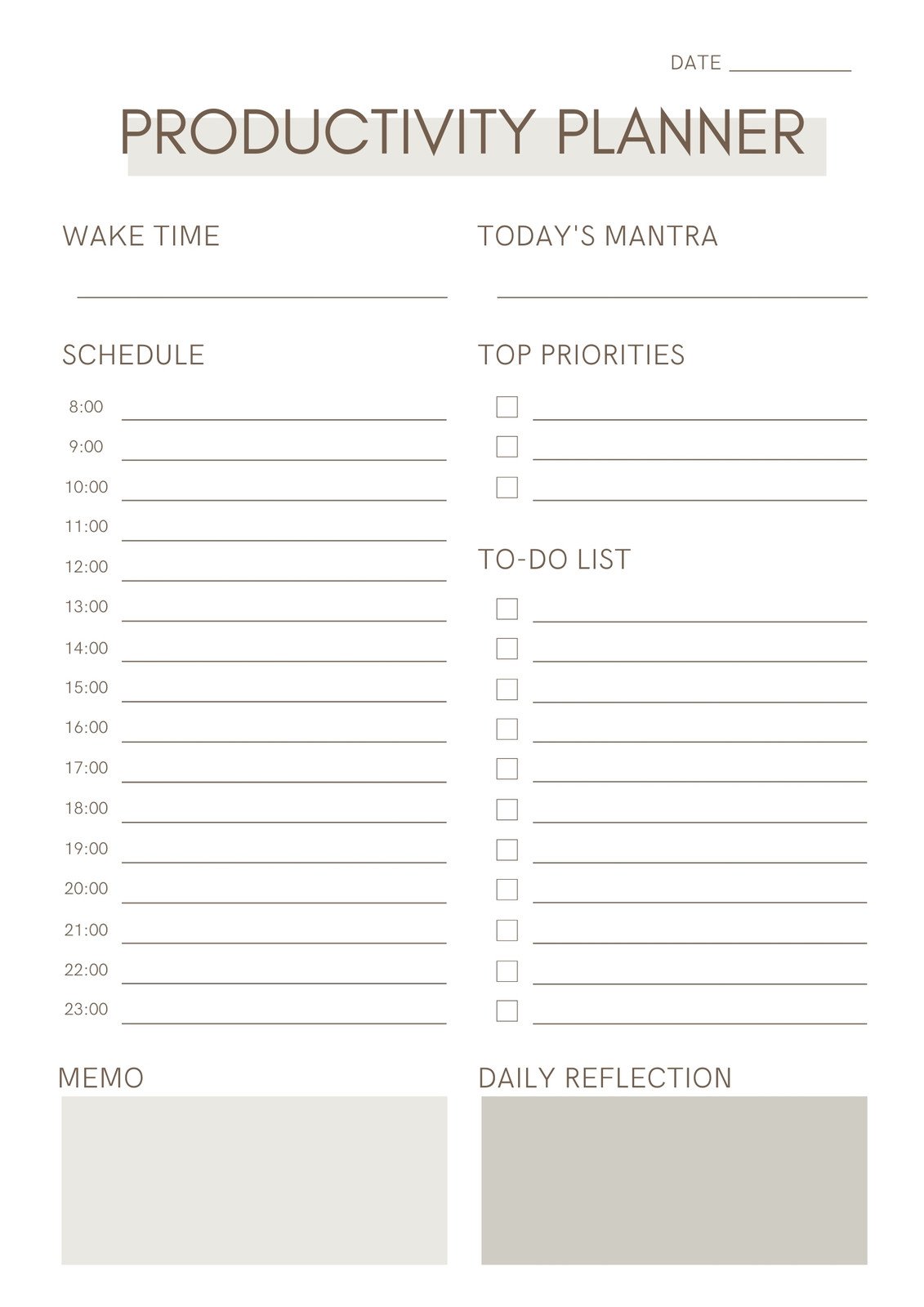 Daily Planner Template Best Printable In PDF Word Ubicaciondepersonas 