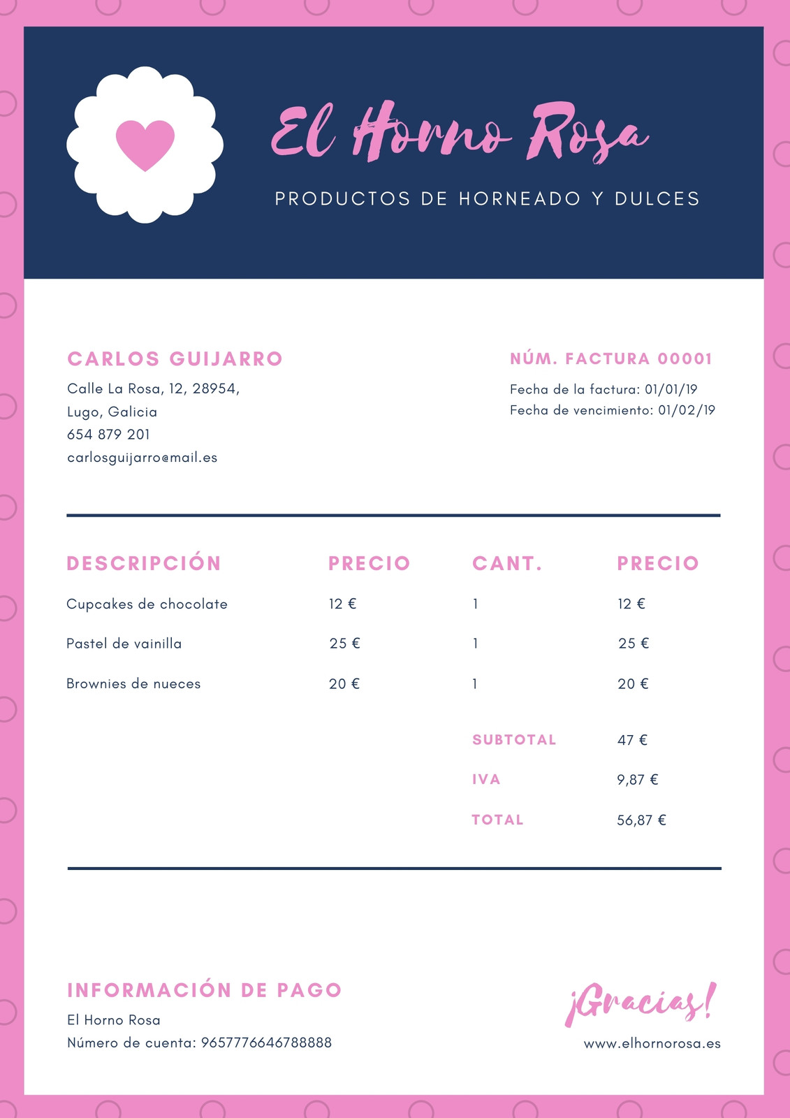 Hoja de pedido ❤️  Tarjetas de negocios, Carteles para negocios, Factura  diseño