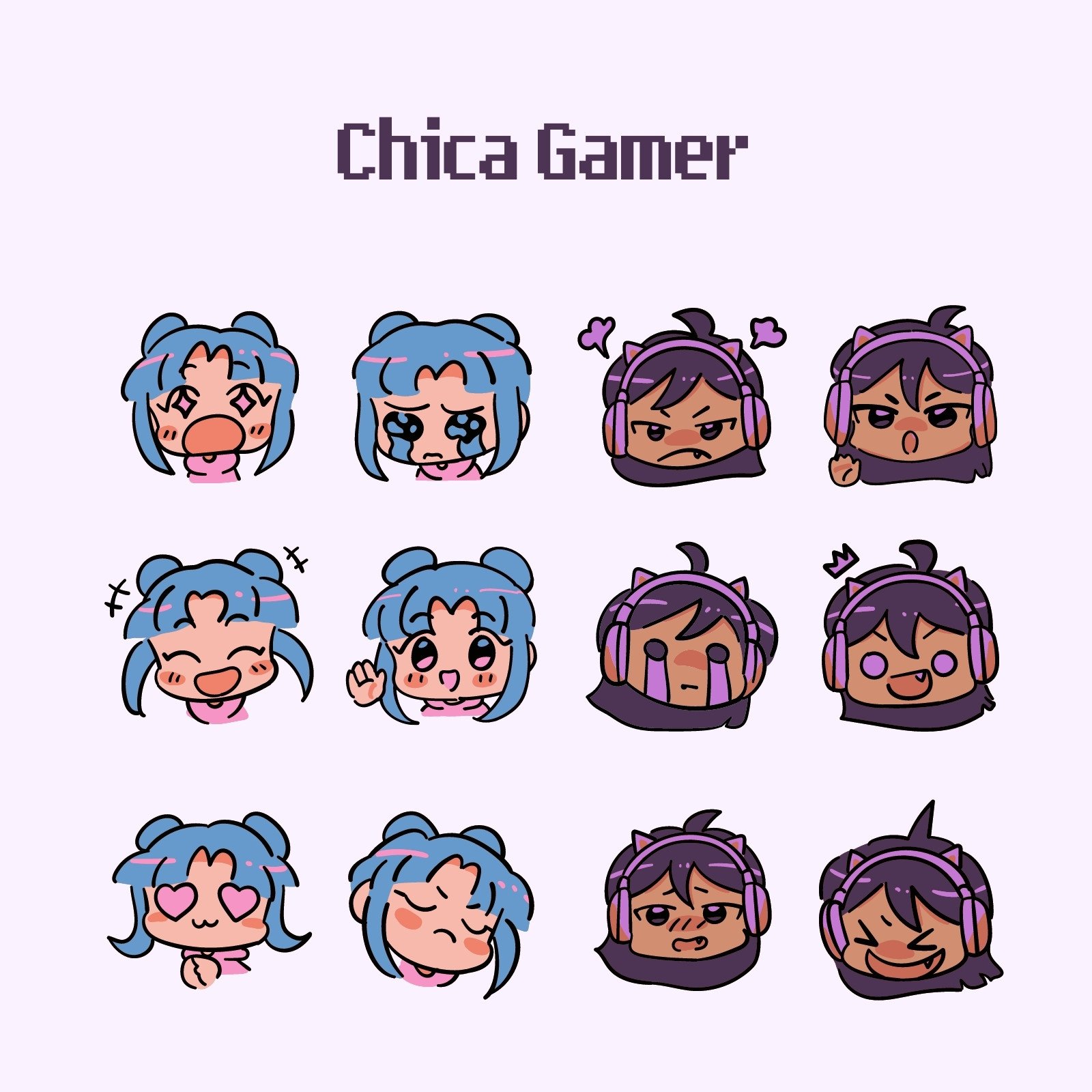 Plantillas De Emotes Para Twitch Personalizables Canva