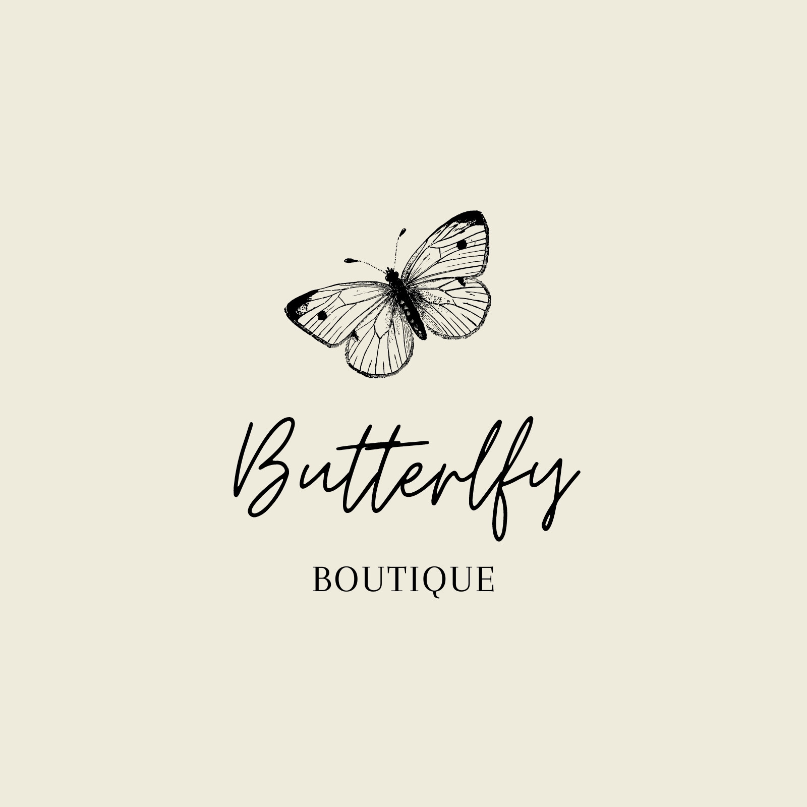 Butterfly logo design template Royalty Free Vector Image