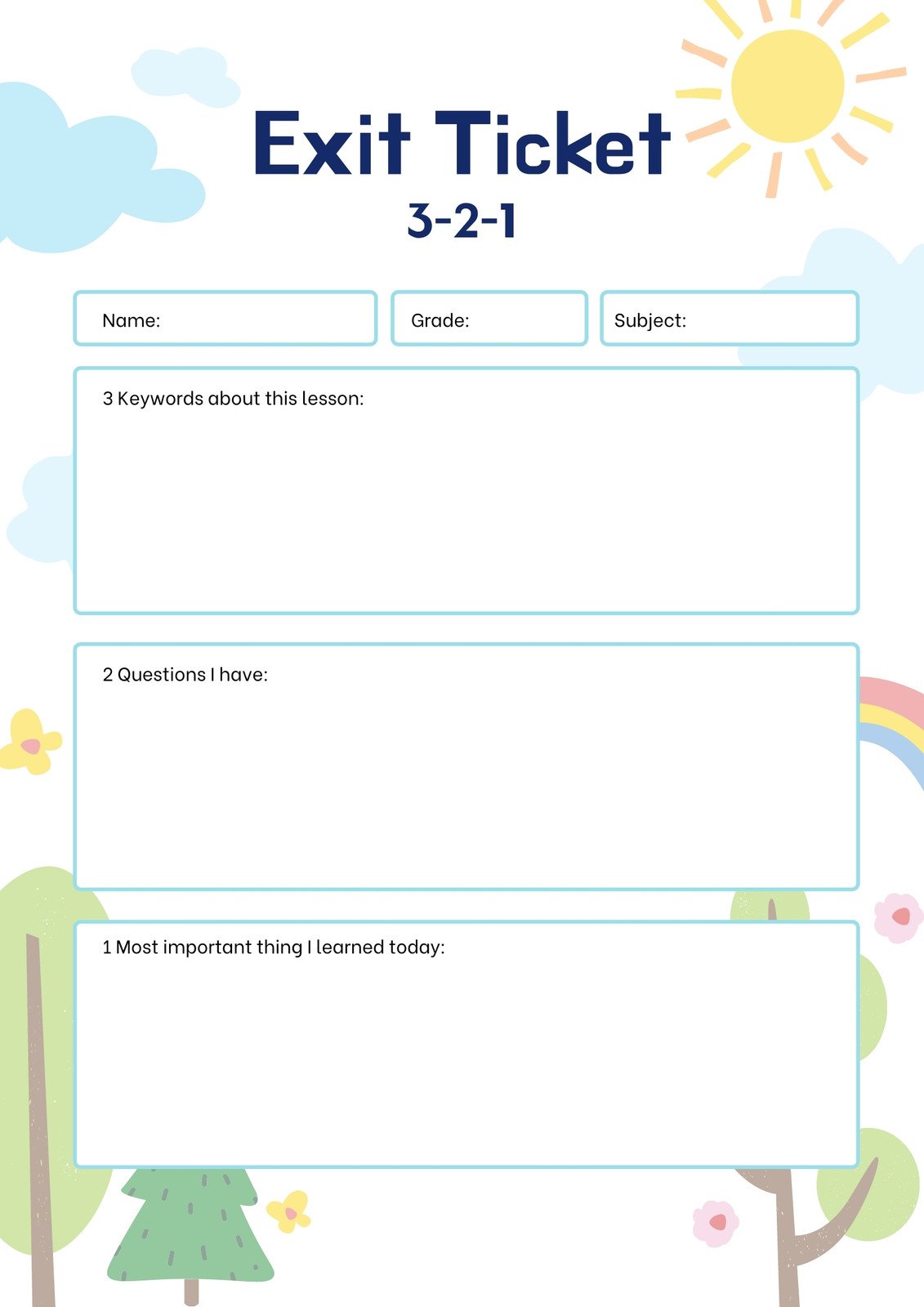 free printable exit ticket templates you can customize canva 24