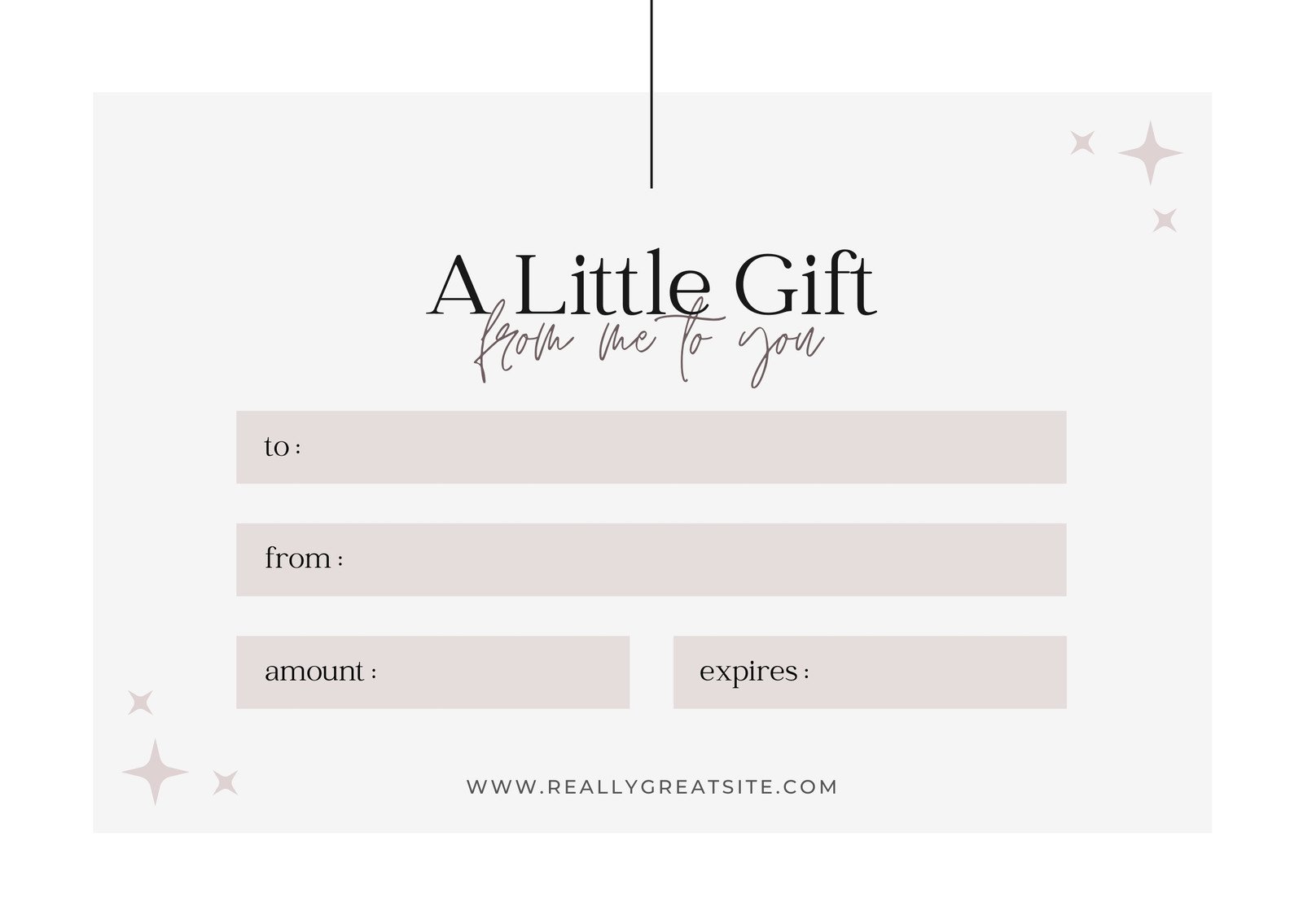 Free, printable gift certificate templates to customize  Canva For Pink Gift Certificate Template