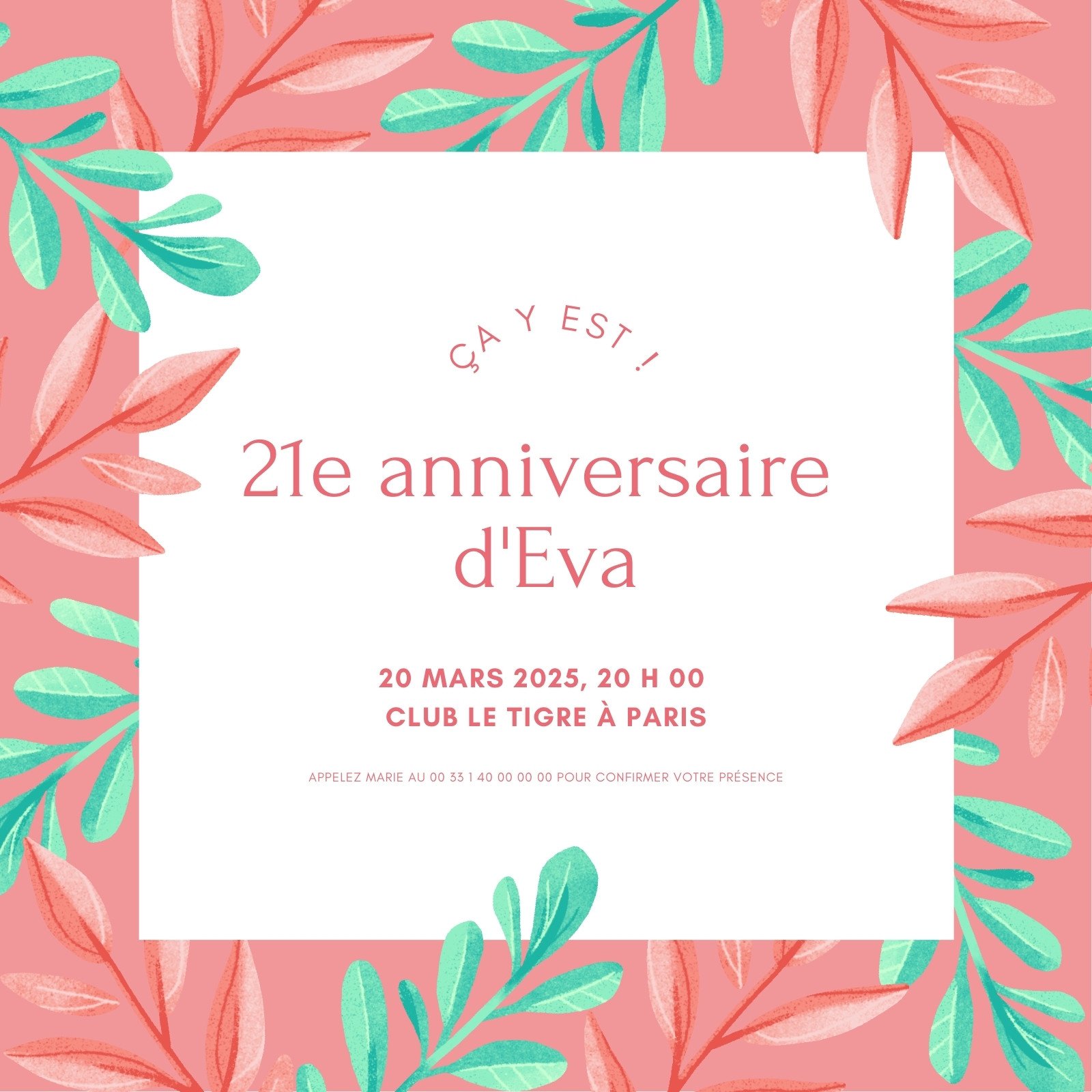 Carte D Invitation Anniversaire 12 Modeles Gratuits Canva