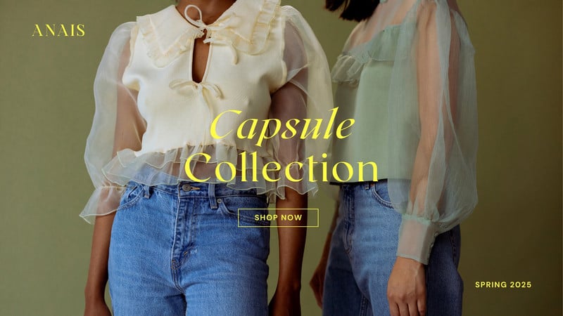 Free and customizable fashion website templates | Canva