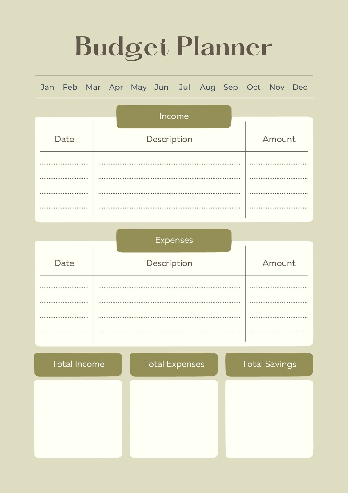 Printable 2024 Monthly Dated Planner Graphic by AmitDebnath