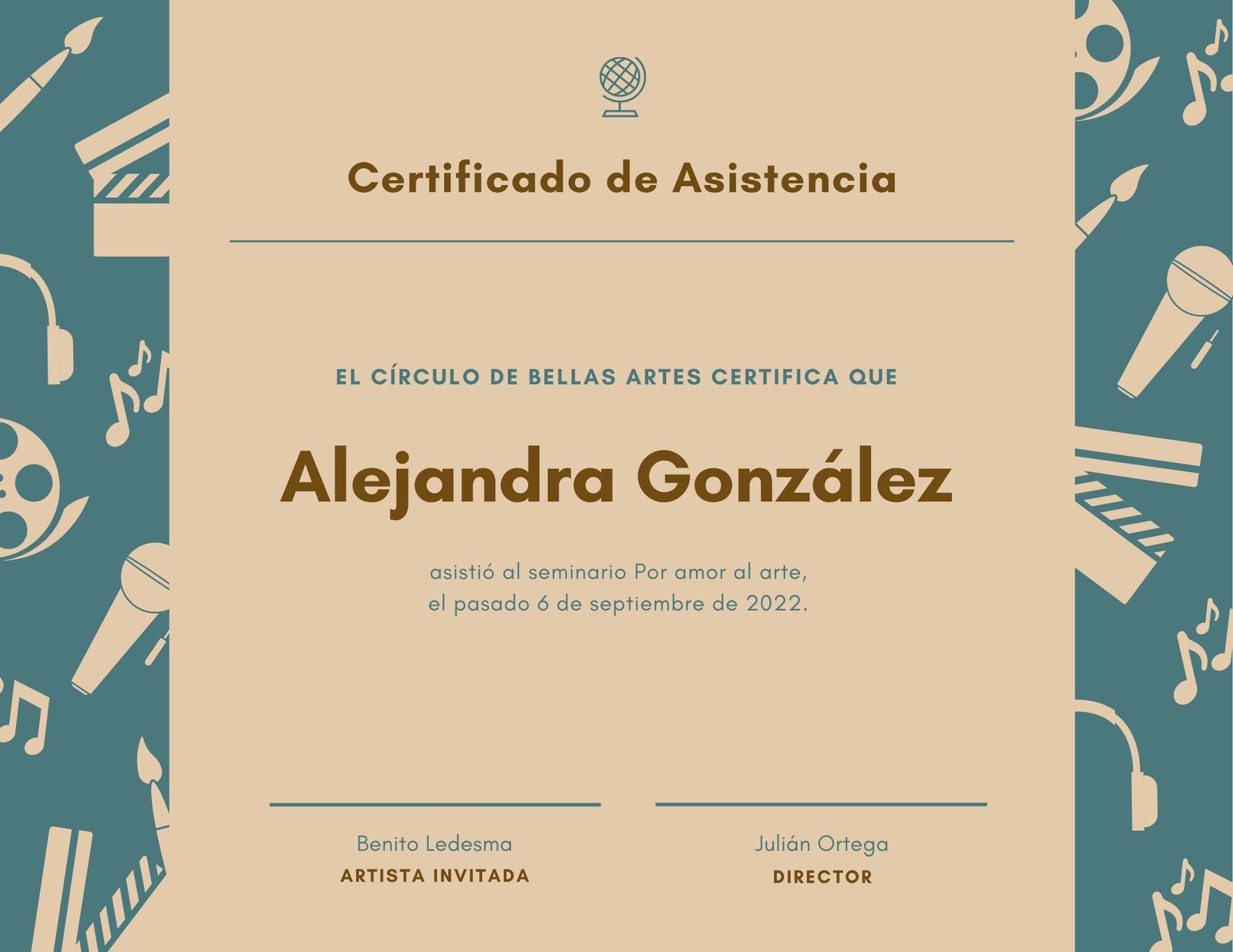 Plantillas De Certificados De Asistencia Gratuitas Canva