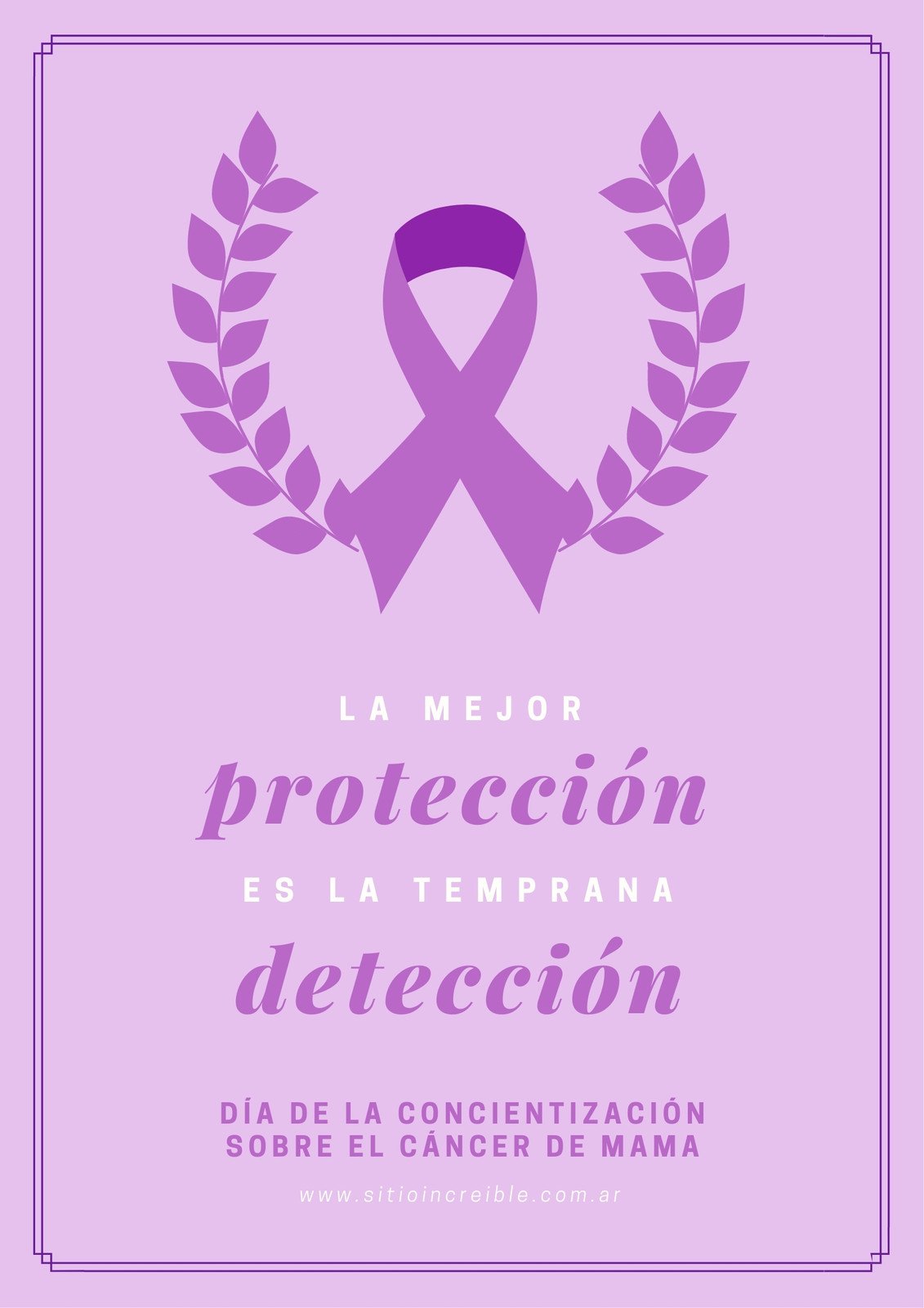 Plantillas de carteles de prevención del cáncer de mama gratuitas | Canva