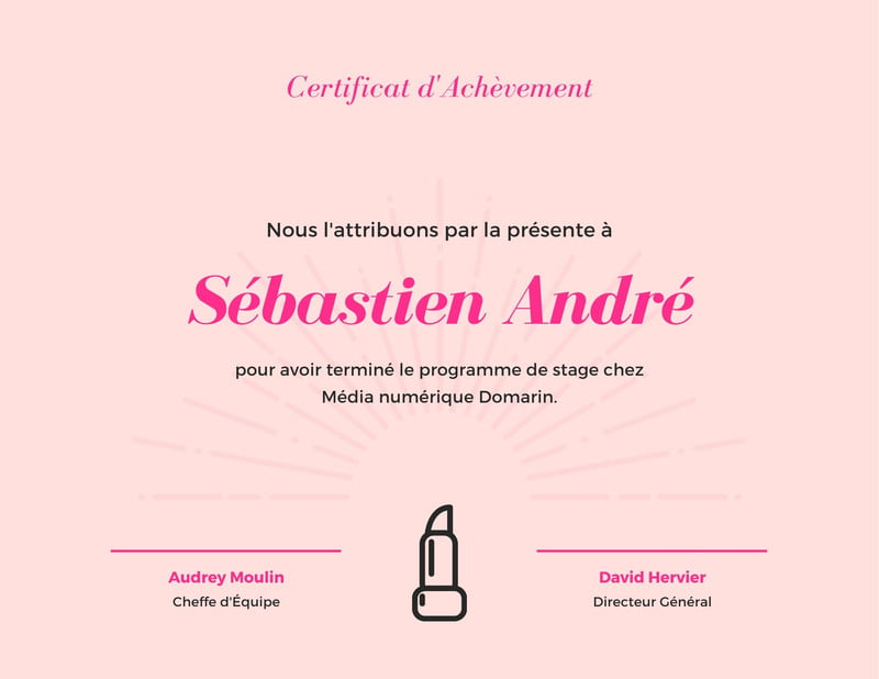 Attestation De Stage Mod Les Gratuits Personnaliser Canva Free Hot Hot Sex Picture