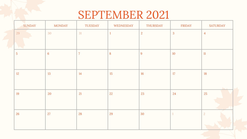 Free, printable, customizable monthly calendar templates