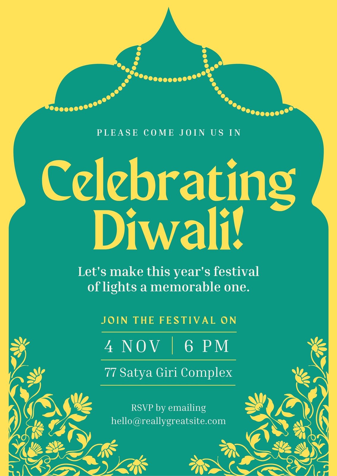 FREE Diwali Poster Templates & Examples - Edit Online & Download |  Template.net