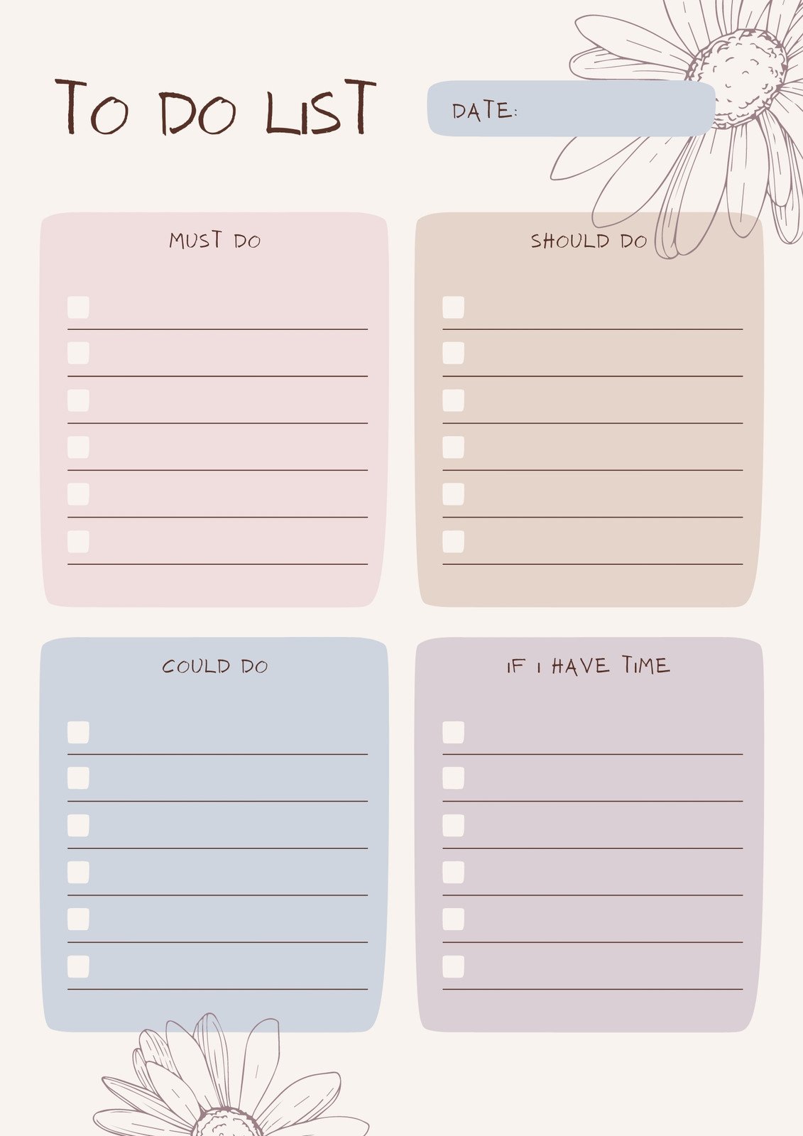 Cute Printable To Do Lists Get Organized And Add A Touch Of Adorable