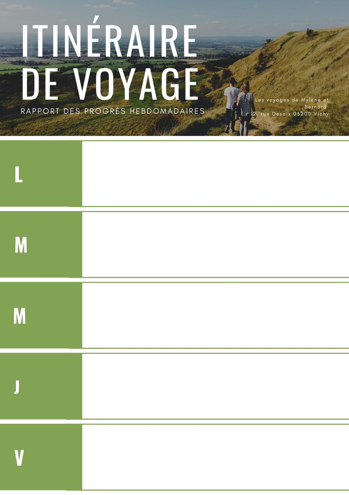 Modèle Affiche Du Calendrier de Voyage 2023 de