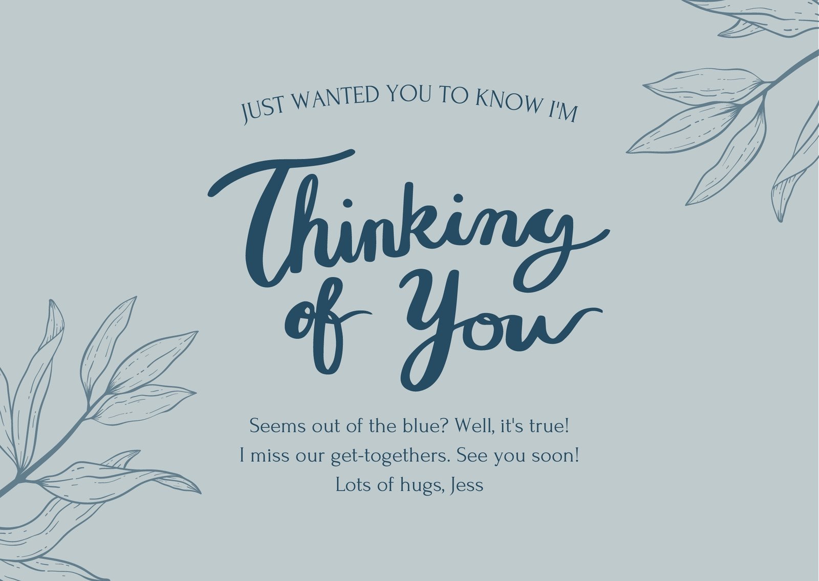 Printable Card Thinking Of You Printable Cards