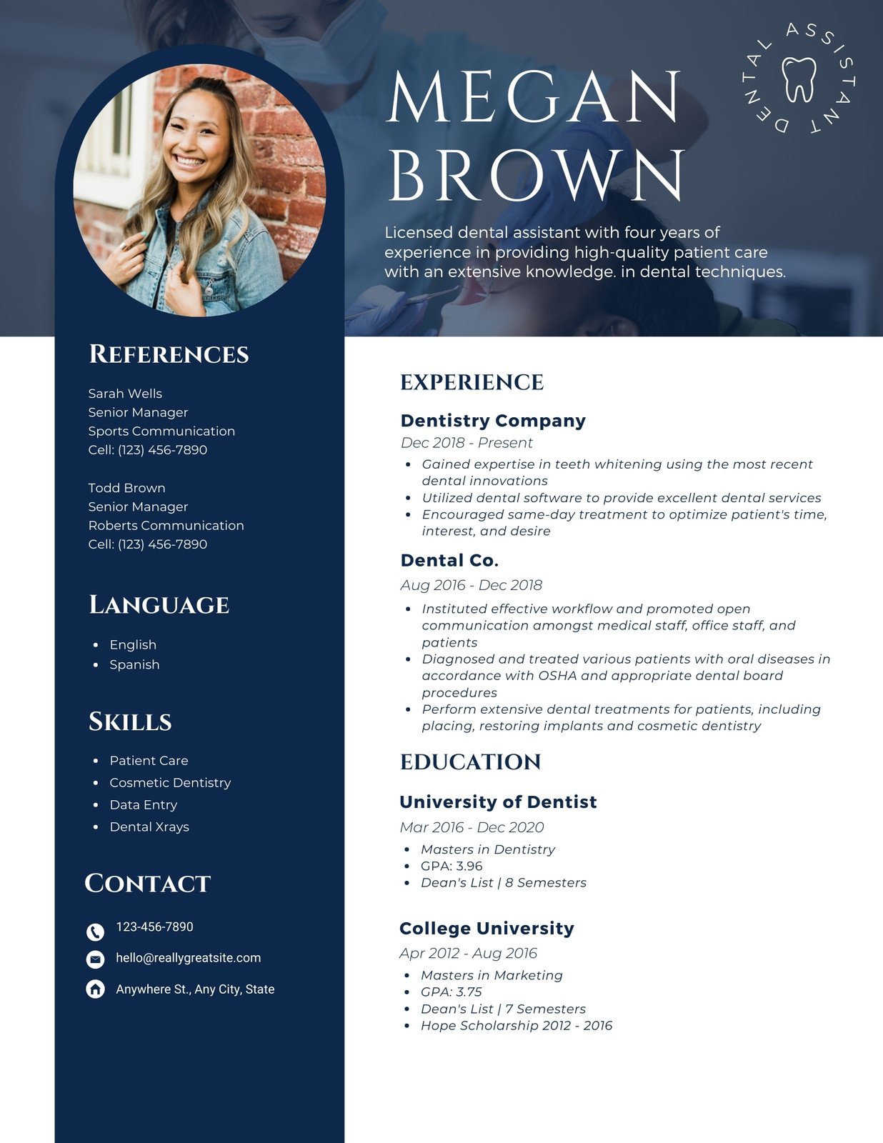 create a resume with canva