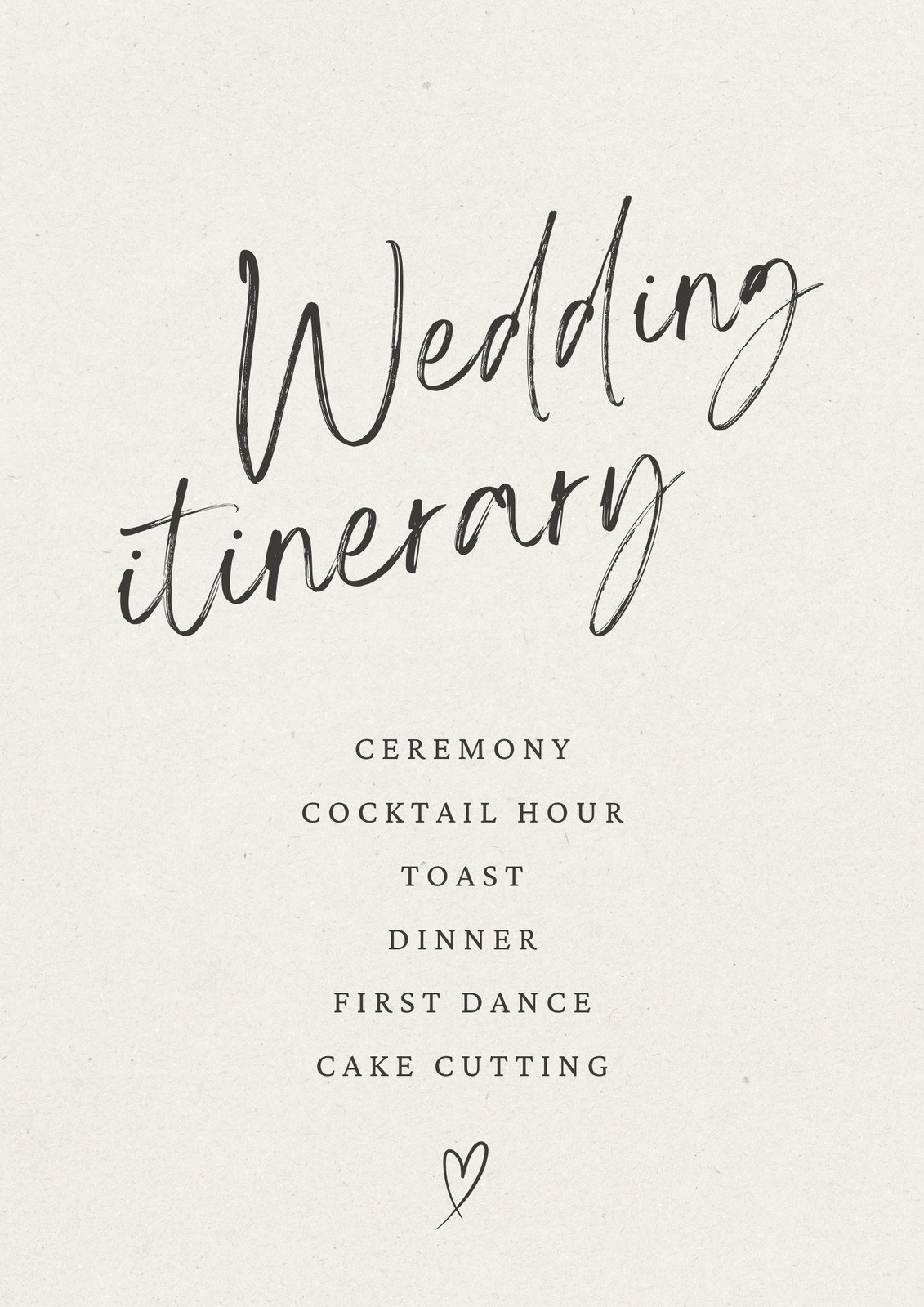 Beige Aesthetic Simple Elegant Wedding Timeline Planner