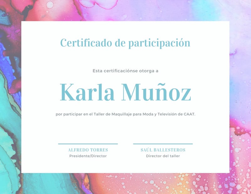 Plantillas De Certificados De Participación Gratuitas Canva 8716