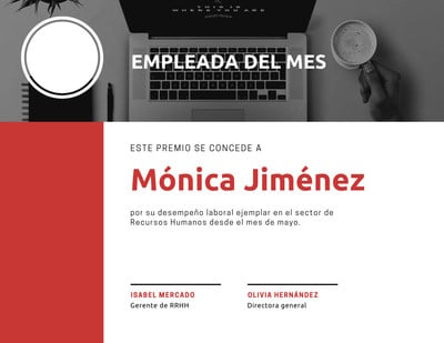 Plantillas De Certificados De Empleado Del Mes Gratuitas Canva