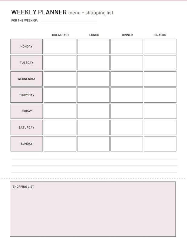 Page 12 - Free, printable planner templates to customize | Canva