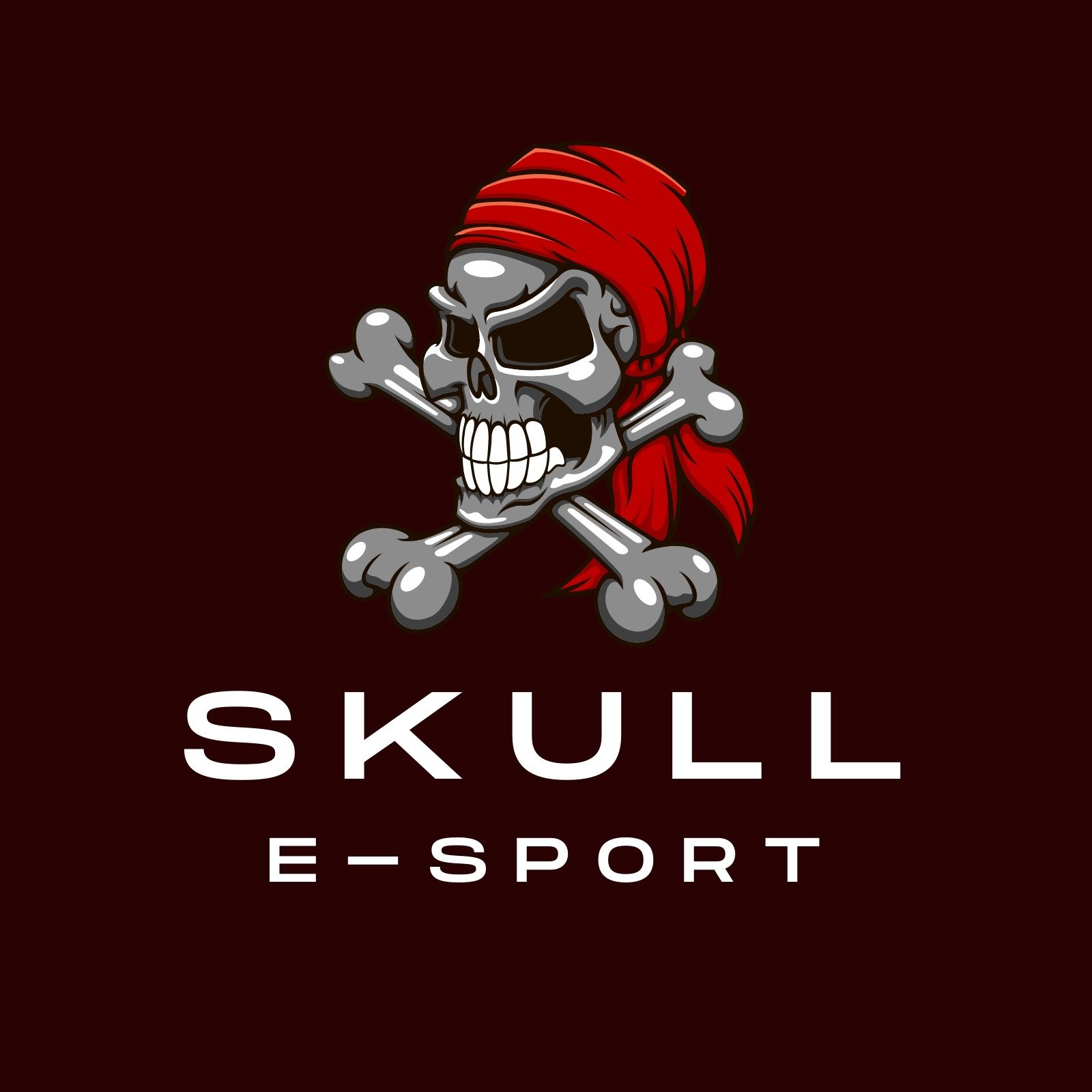 Logotipo de estilo Fire Skull Sports e e-Sports, Logos Incluindo