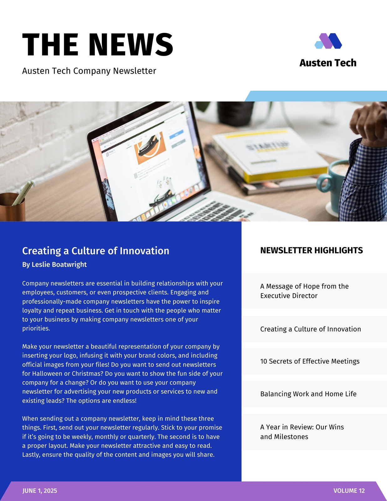 Customize 52 Company Newsletters Templates Online Canva