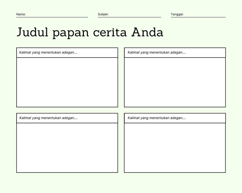 Pilih Beragam Contoh Storyboard Bebas Edit - Canva