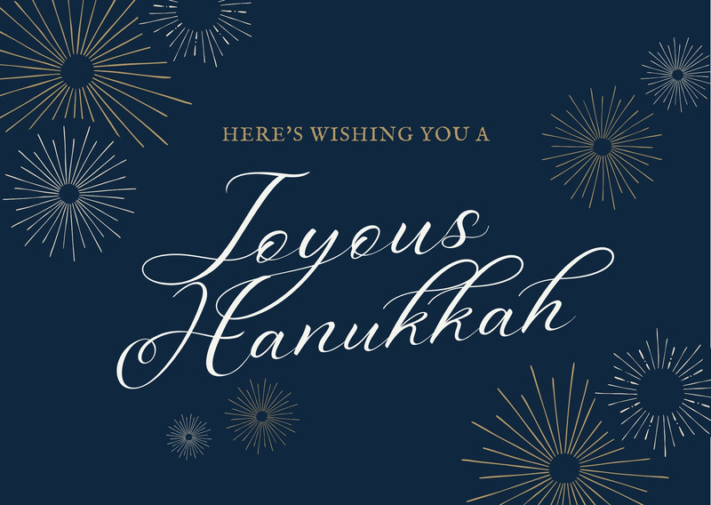 Free Printable Customizable Hanukkah Card Templates Canva