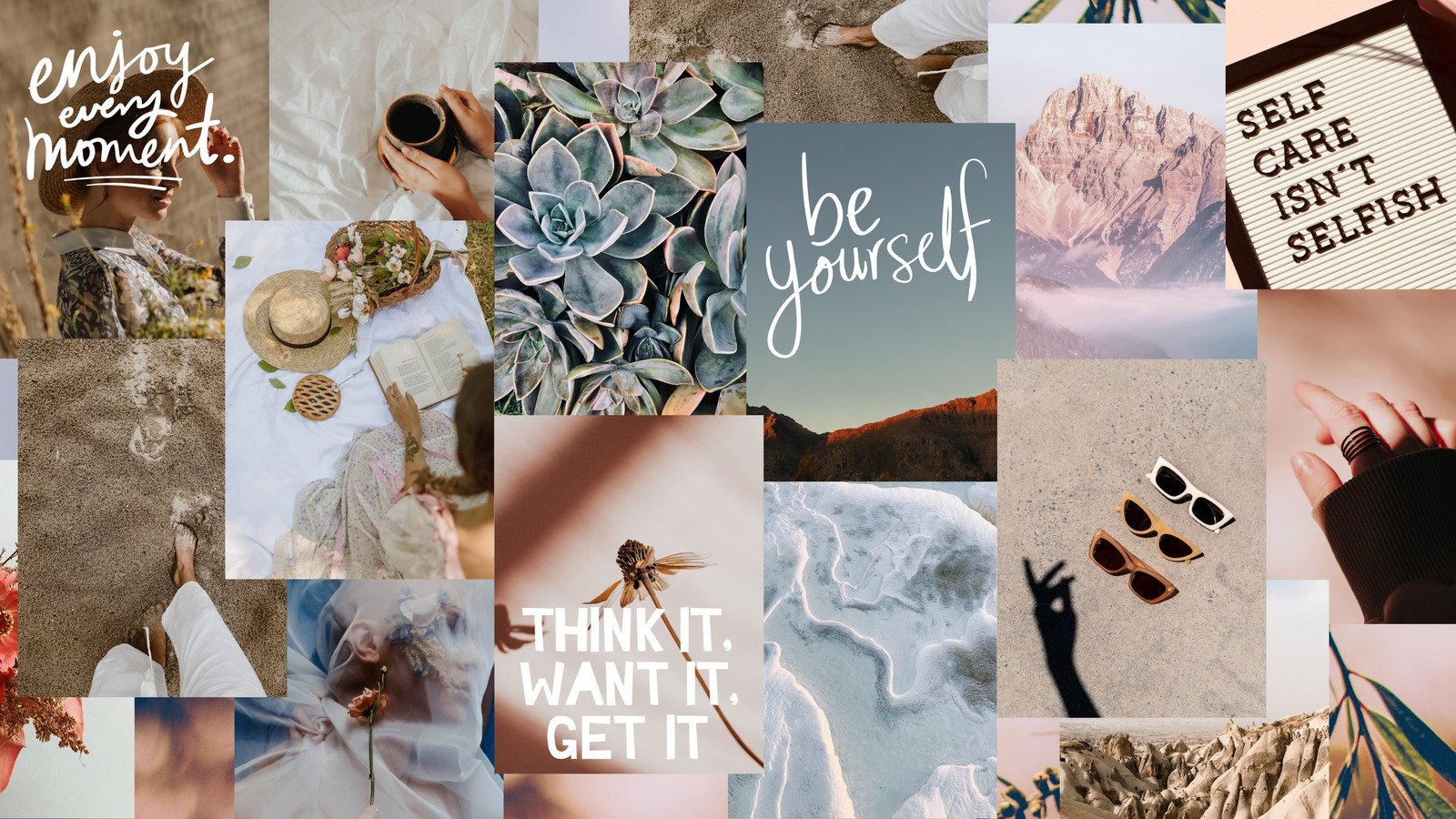 Free and fully customizable desktop wallpaper templates